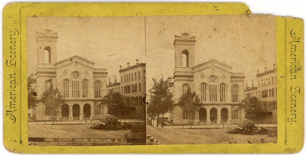 NEW YORK SV - Syracuse Courthouse - American Scenery 1880s