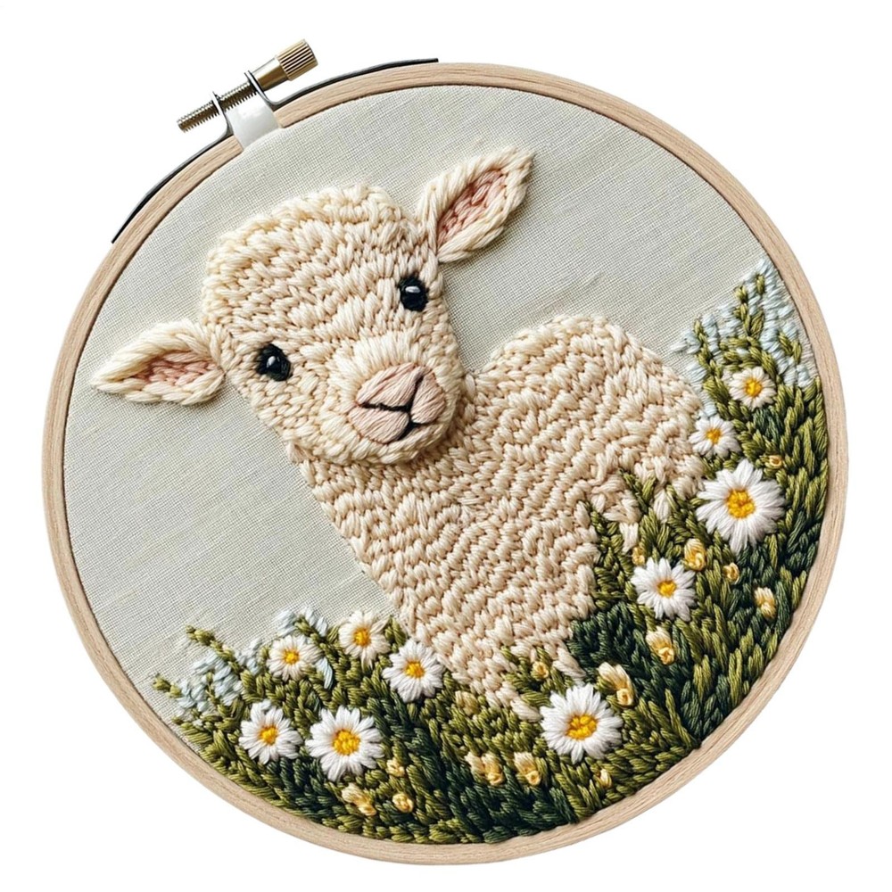 Punch Needle Embroidery Kit with Stitching Pen for Weaving and Knitting