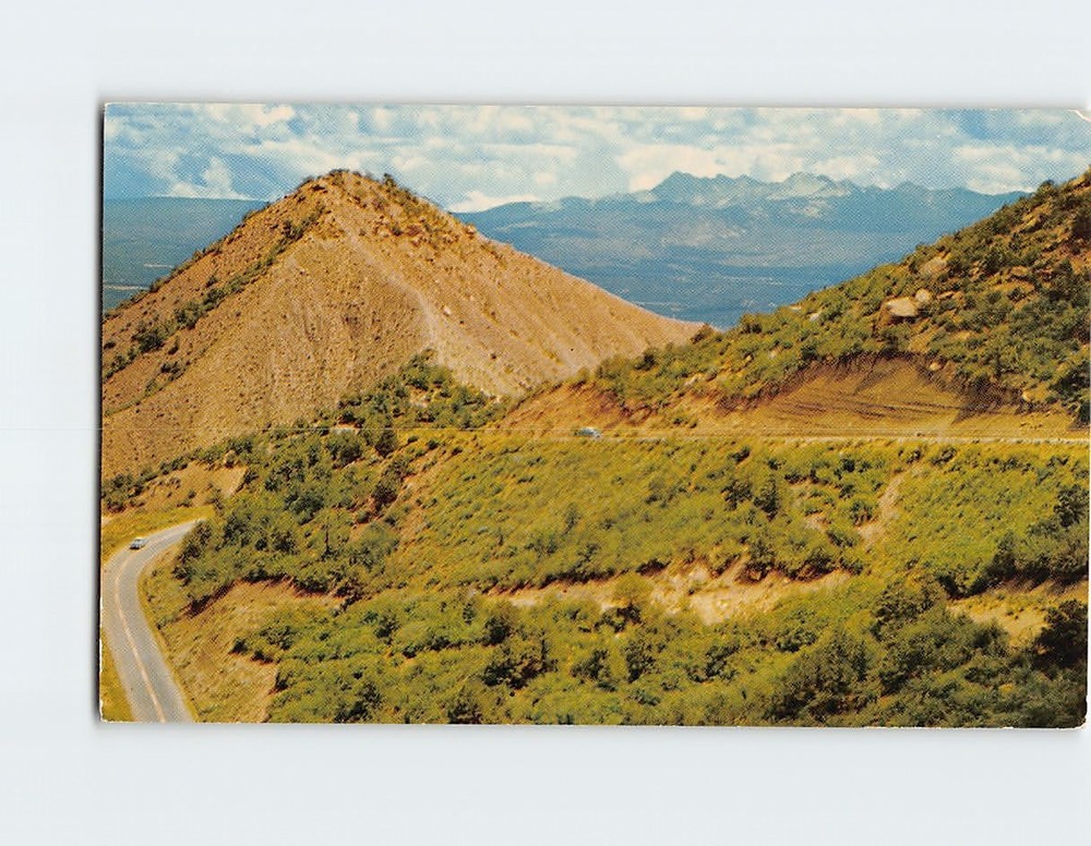 Postcard Entrance Road Mesa Verde National Park Colorado USA