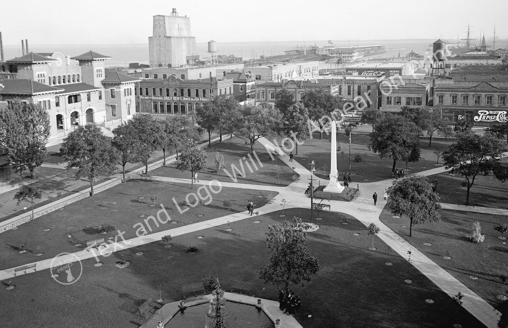 1910's The Plaza, Pensacola, Florida Vintage Old Photo 11