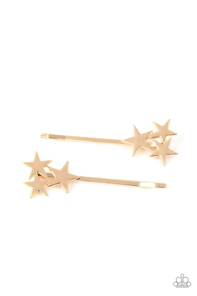 2-Piece Suddenly Starstruck Gold-Tone Hair Clips