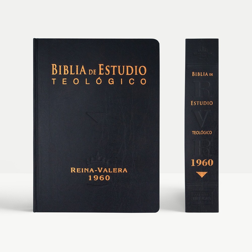 Biblia De Estudio Teologico Tapa Dura Con Indice Reina Valera 1960