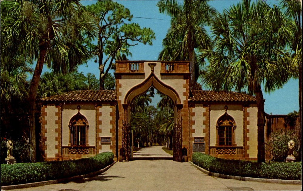 Ca D'Zan Gatehouse John Ringling residence ~ SARASOTA Florida FL ~ 1960s