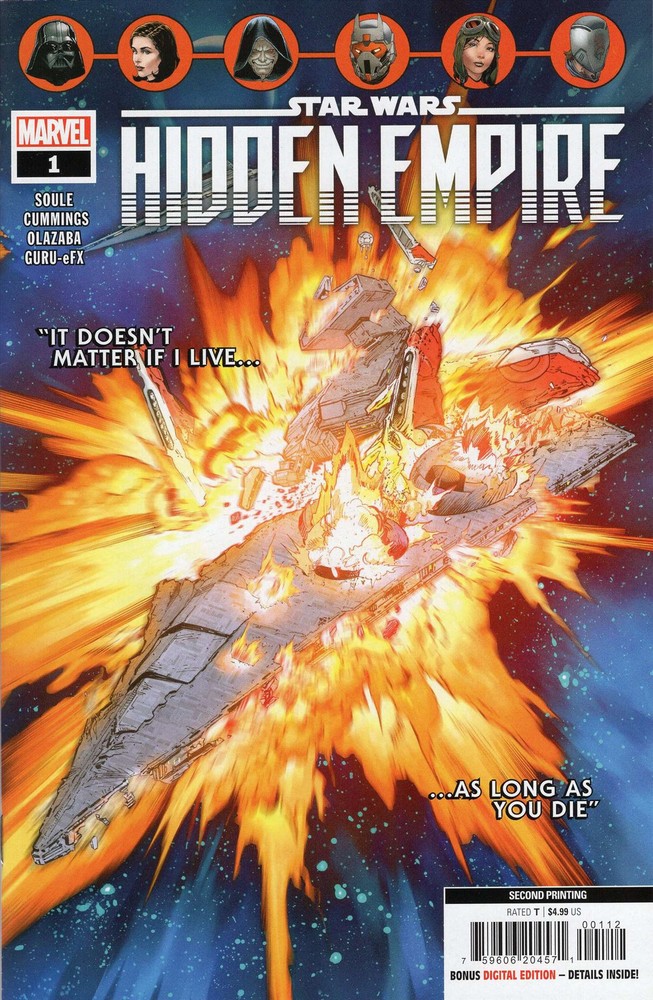 Star Wars Hidden Empire #1 2nd Print VF NM Marvel Comics Combined Shipping