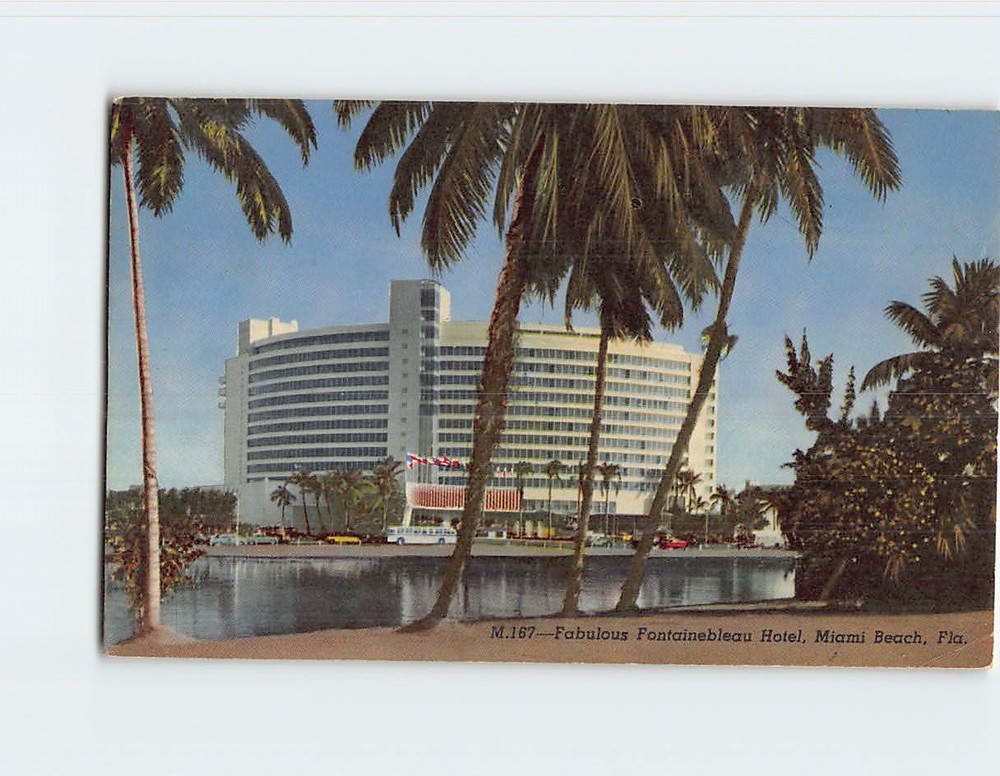 Postcard Fabulous Fontainebleau Hotel Miami Beach Florida USA North America