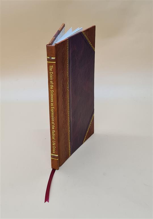 Husserl The Crisis of the European Sciences Integral Text Leather Bound Edition