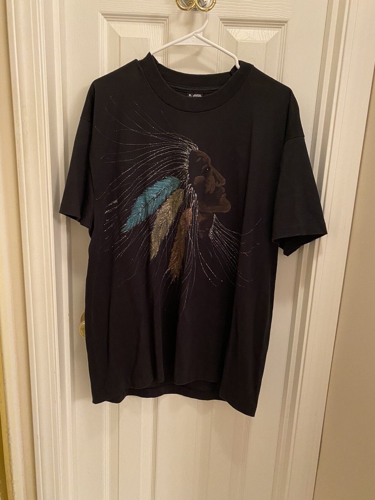 Vtg Indian Native American Fruit of the Loom BEST T-shirt XL Single Stitch USA