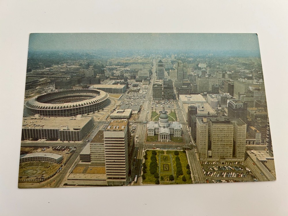 Gateway Arch Jefferson National Expansion Memorial St Louis MO Aerial Postcard