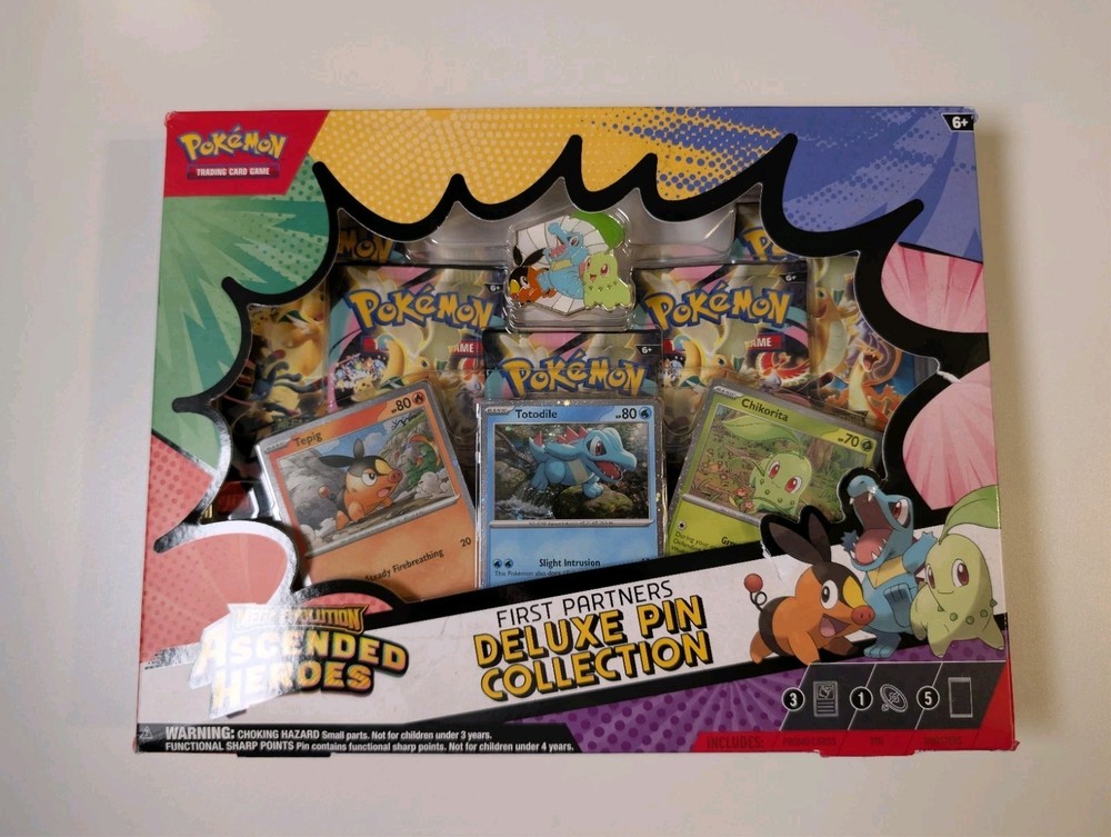 Pokémon Ascended Heroes First Partners Deluxe Pin Collection Box