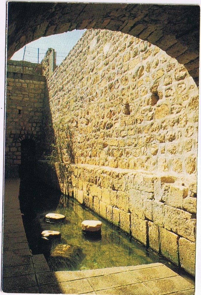 Israel Postcard Jerusalem Pool Of Silwan Siloah