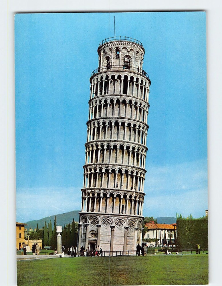 Postcard Leaning Tower of Pisa Italy