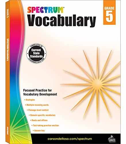 Spectrum 5th Grade Vocabulary Workbooks, - Paperback, by Spectrum - Very Good o