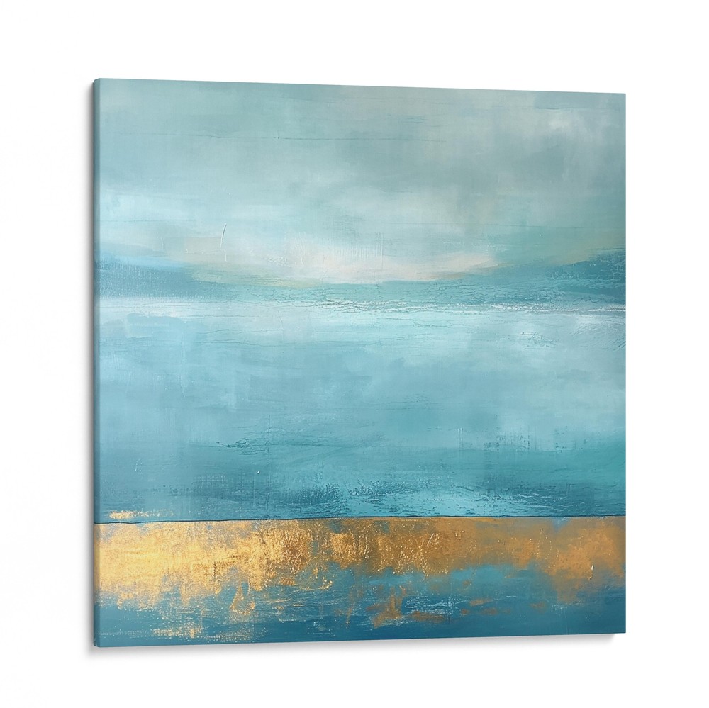 Abstract Seaside Canvas Art Print, Contemporary Home Wall Decor
