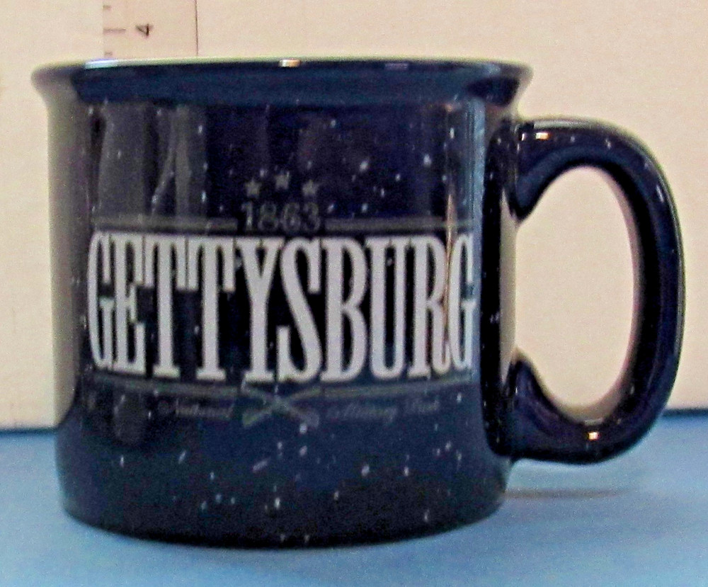 Gettysburg National Military Park Blue Speckled Ceramic Coffee Mug Cup