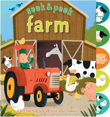 Seek & Peek Farm: A Lift the Flap Pop-Up Book about Numbers! by Golding: Used