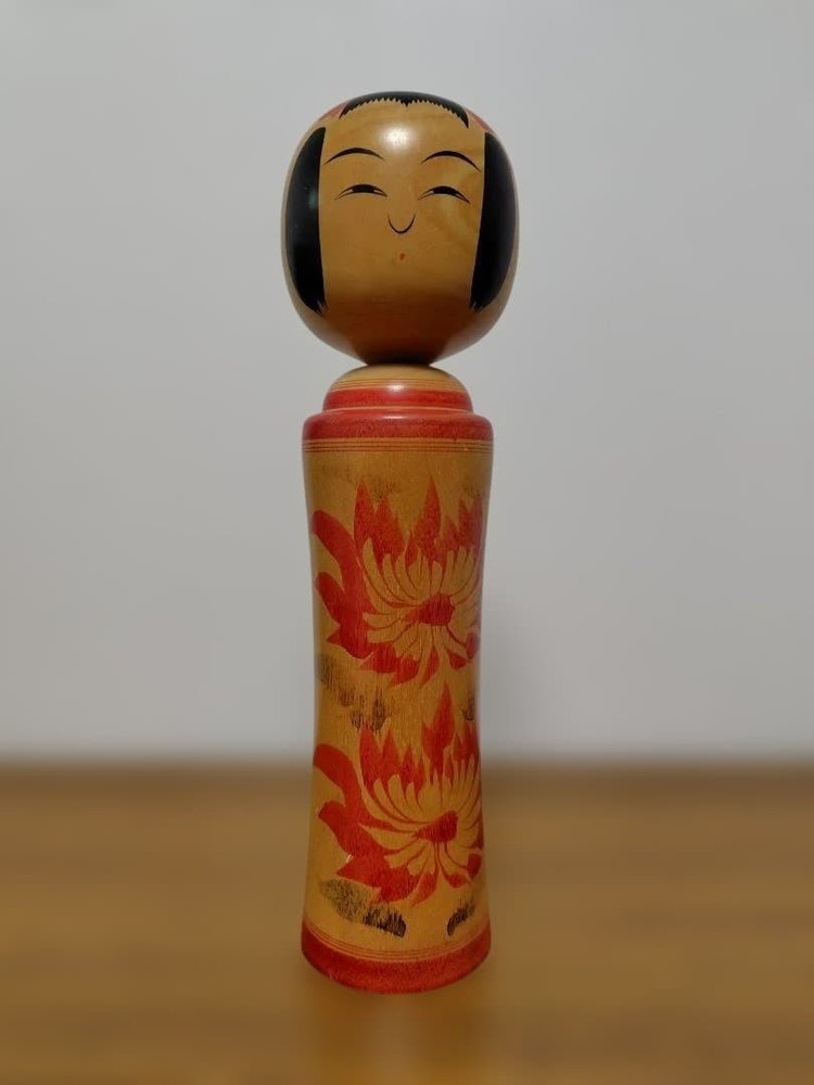 Yusa Fukuju Naruko Kokeshi Doll Traditional Japanese 25cm Decorative Toy