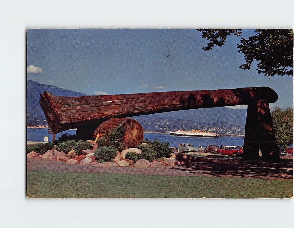 Postcard Lumbermans Arch Stanley Park Vancouver British Columbia Canada