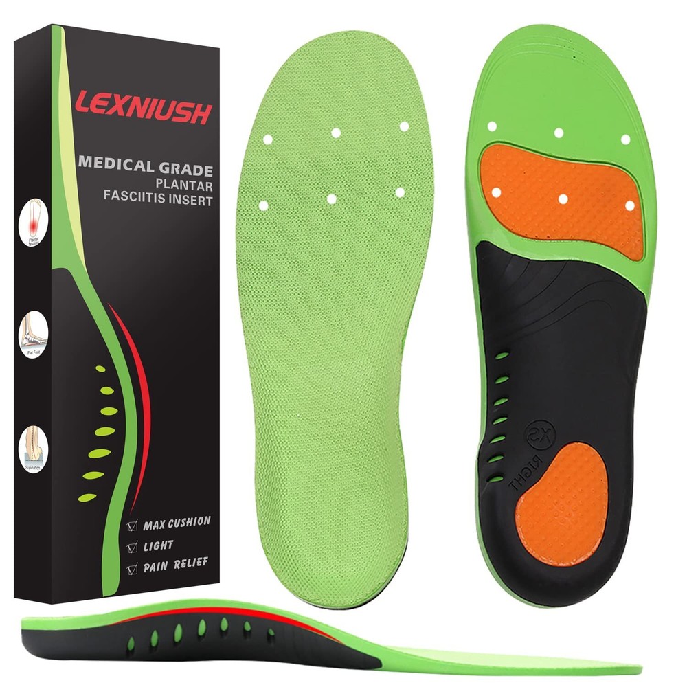 Plantar Fasciitis Arch Support Shoe Inserts Women & Men - Insoles Orthotic In...
