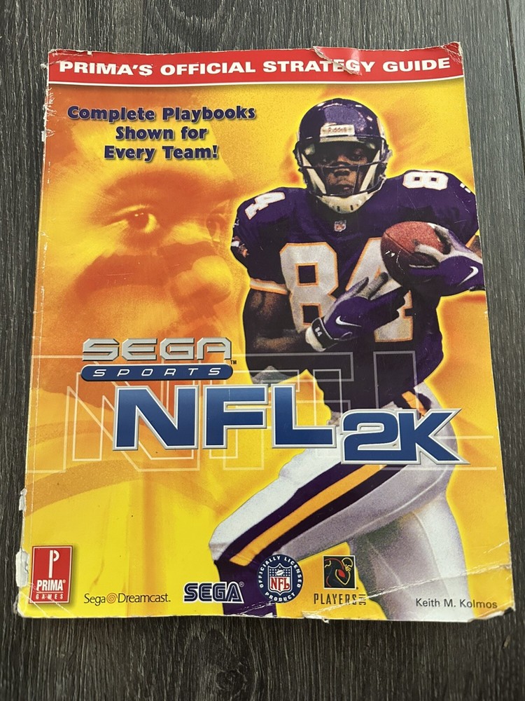 NFL 2K Prima Official Strategy Guide Dreamcast Sega Sports