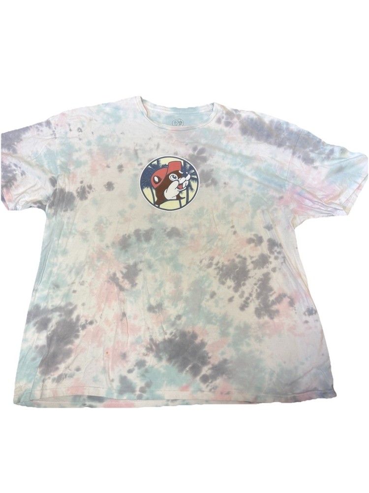 Buc-ees Tie Dye T Shirt 3XL Gone To Bucees Truck Surf Shop Pastel Graphic Tee 3X