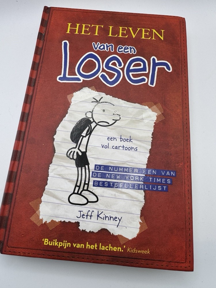 Het leven van een loser Jeff Kinney Diary Of  A Wimpy Kid Dutch Book Hardcover