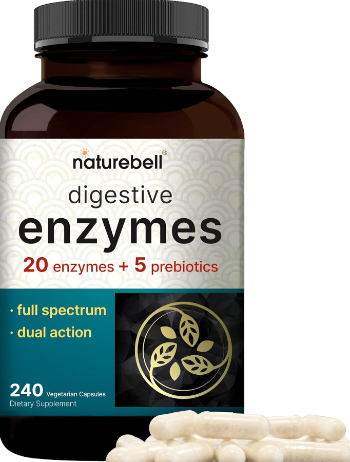 Health Digestive Enzymes Plus Prebiotics & Probiotics Supplement, 240 Se