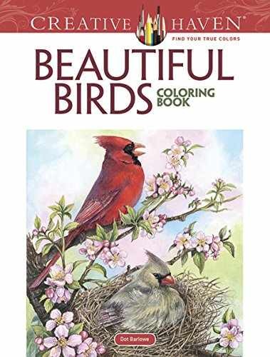 Adult Coloring Beautiful Birds Coloring - Paperback, by Barlowe Dot - Very Good