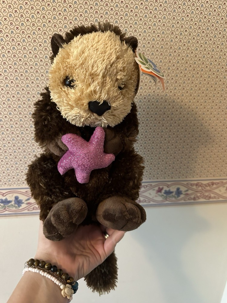 Wild Republic Sea Otter with  Starfish Plush Stuffed Animal Toy 15