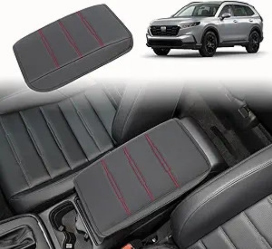 Center Console Armrest Leather Cover Compatible with 2023 2024 Arm Rest LidPad