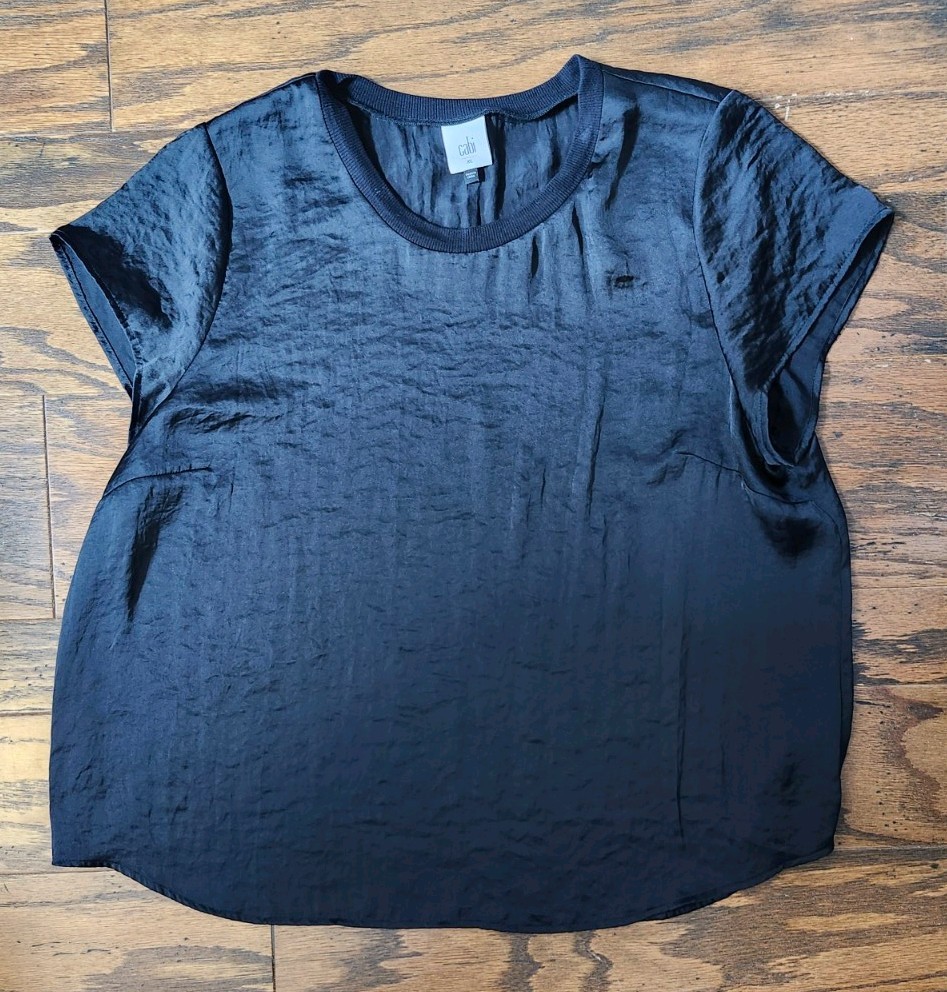 Cabi YOU COMPLETE ME TOP 6509 Size XL, Black Was $89 NEW