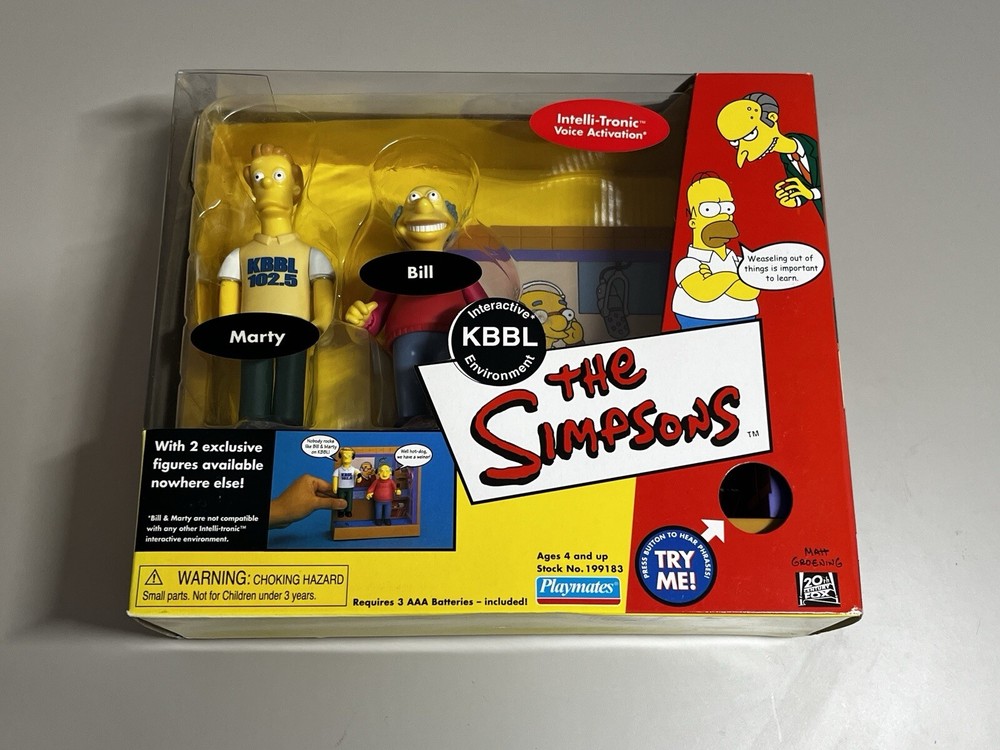 Marty & Bill KBBL  Interactive Environment  The Simpsons 2002 Playmates