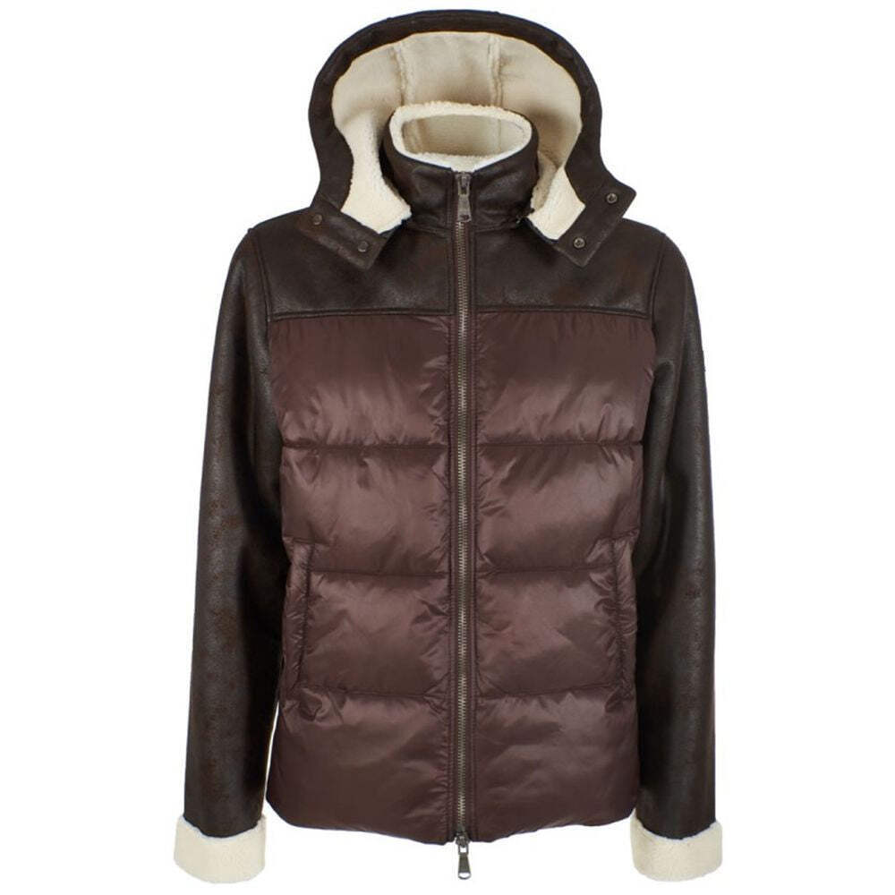Yes Zee Brown Nylon Jacket for Men