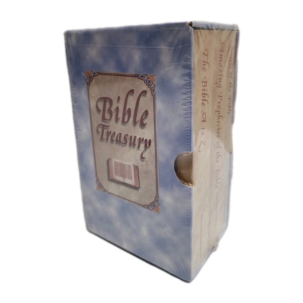 Bible Treasury Box Set Bible A-Z Secrets Of Bible Amazing Prophecies 1998 NEW