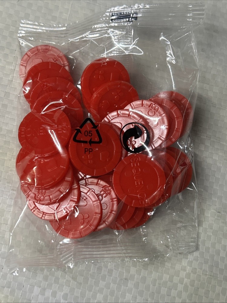 Sequence Replacement Chips Red Set of 35 Jax 2024 – Game Pieces Brand New Sealed