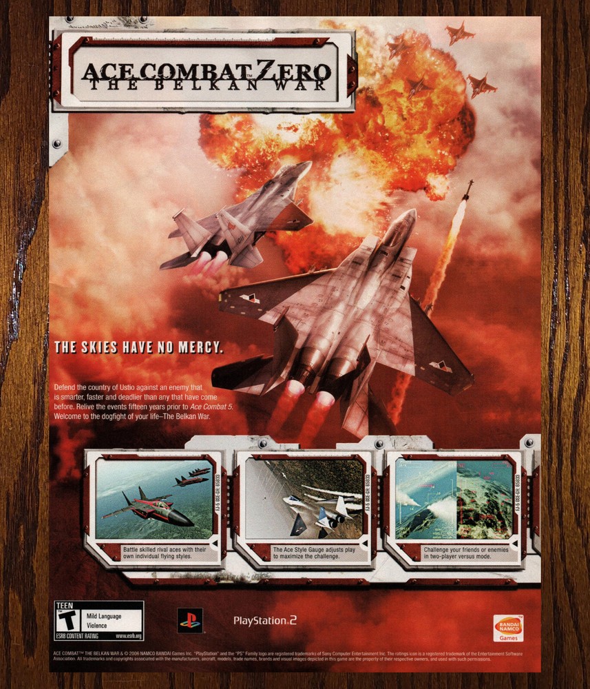 Ace Combat Zero the Belkan War - Video Game Print Ad / Poster Promo Art 2006-image
