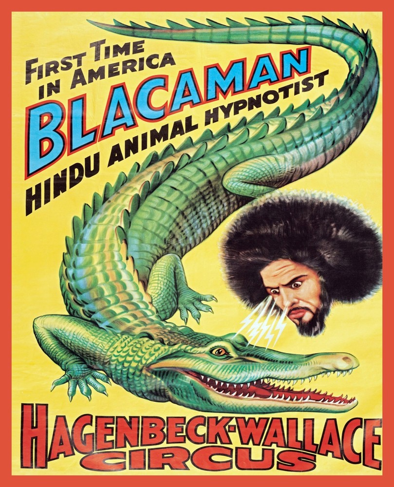 Decoration Poster.Home room art.Interior design.Blackaman.Circus.Hypnotism.7373