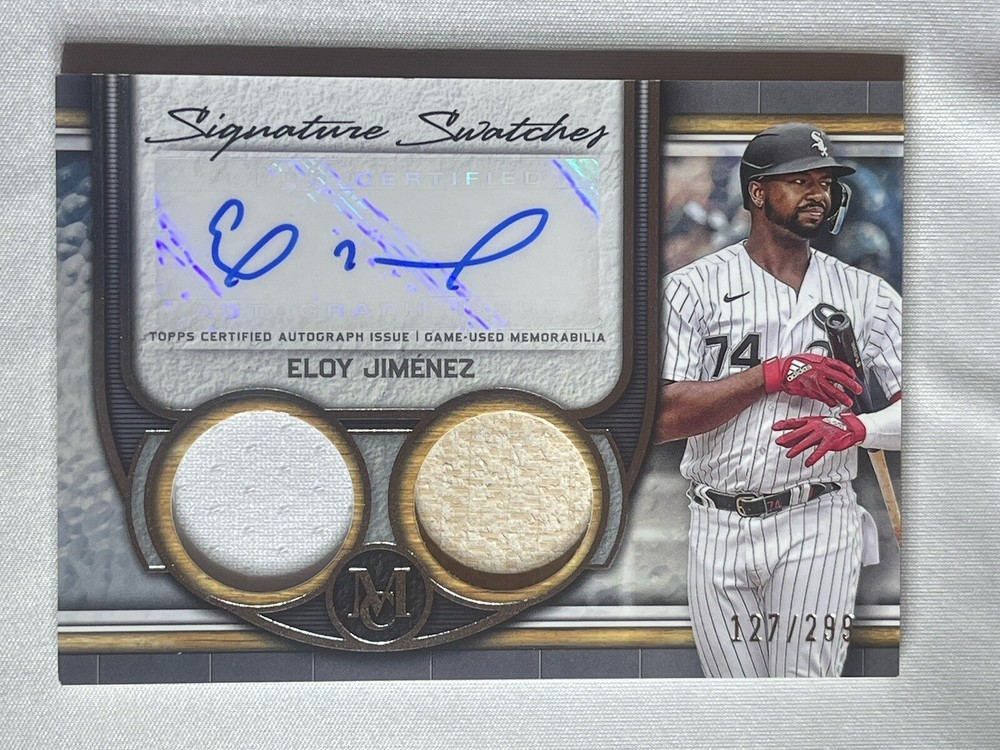 Eloy Jiménez 2023 Topps Museum Collection Signature Swatches Patch Auto /299