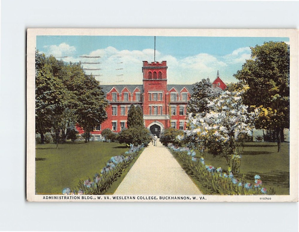 Postcard Administration Building Wesleyan College Buckhannon West Virginia USA