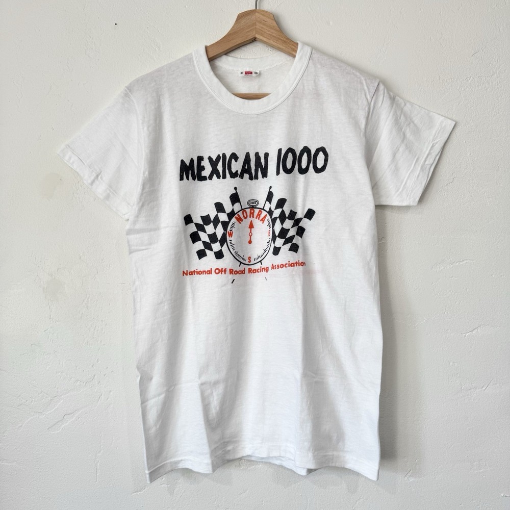 Vintage 1960's Mexican 1000 Baja 500 NORRA Off Road Racing Tee