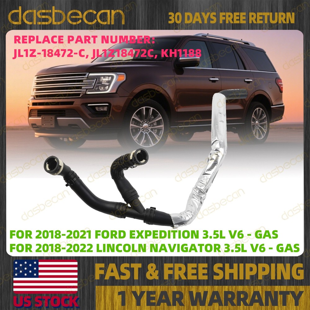 Heater Water Outlet Hose For Ford Expedition Lincoln Navigator 18-21 JL1Z18472C