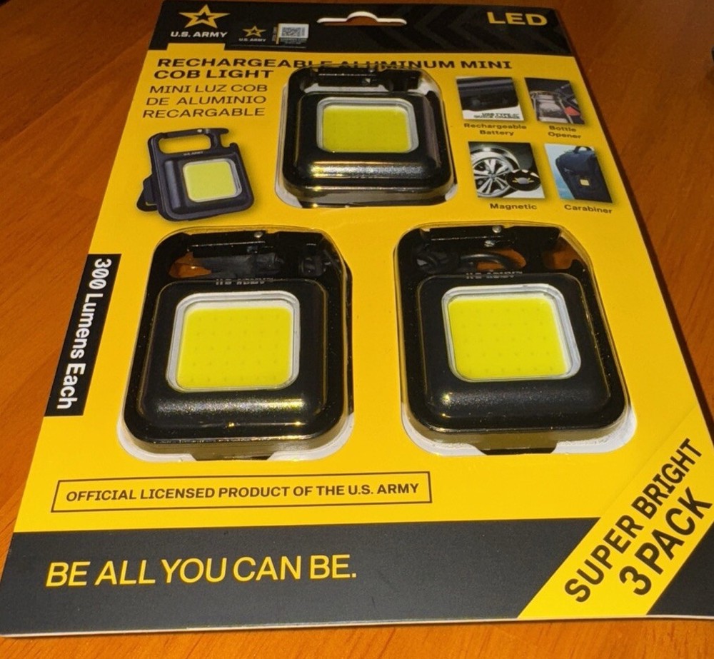 Compact 3-Pack Rechargeable Mini Lights for On-the-Go Convenience