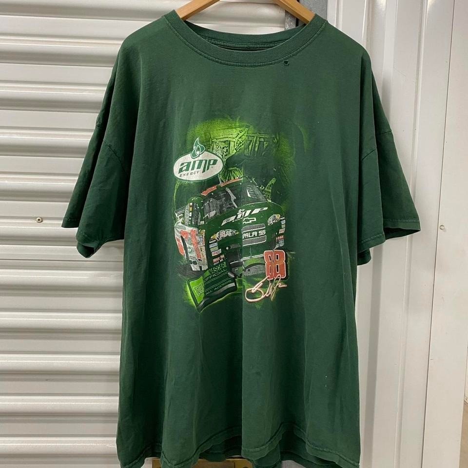 Vintage Y2K Dale Earnhardt Jr 88 NASCAR Racing AMP Energy T-Shirt Size XXL