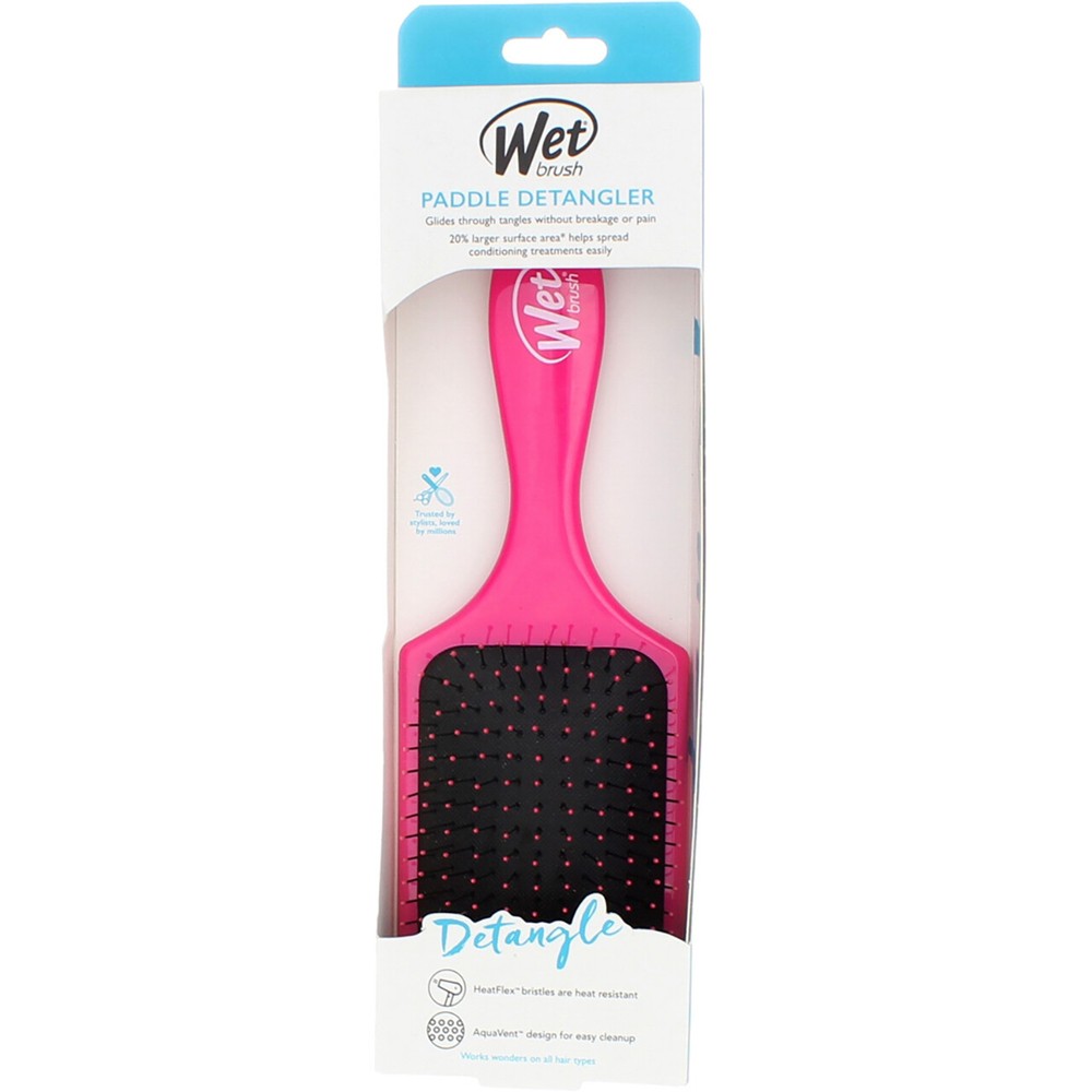 3 Pack Wet Brush Paddle Detangler, Pink