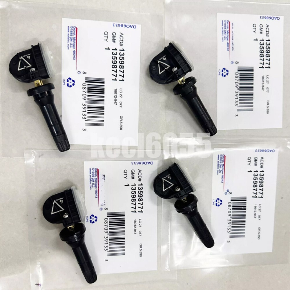 4Pcs OEM 315MHz TPMS Tire Pressure Sensor 13598771 Fit GMC Buick Chevy