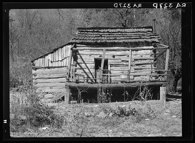 Photo:Shenandoah National Park Virginia 1935 Corbin Hollow House Log Cabin