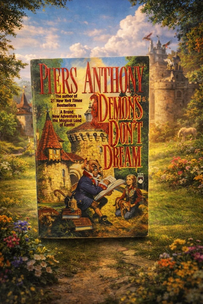 Piers Anthony Demons Don't Dream PB 1993 Xanth Fantasy Tor Paperback