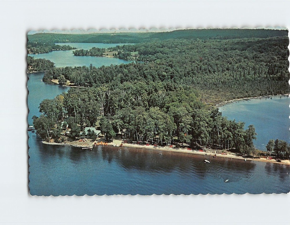 Postcard Edgewater Beach Haliburton Ontario Canada