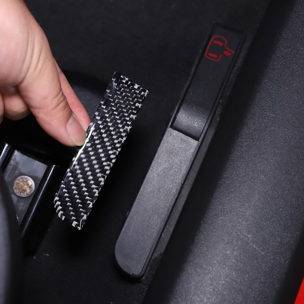Carbon Fiber Emergency Door Lock Switch Trim Kit For Corvette C6 Z06 2005-2013