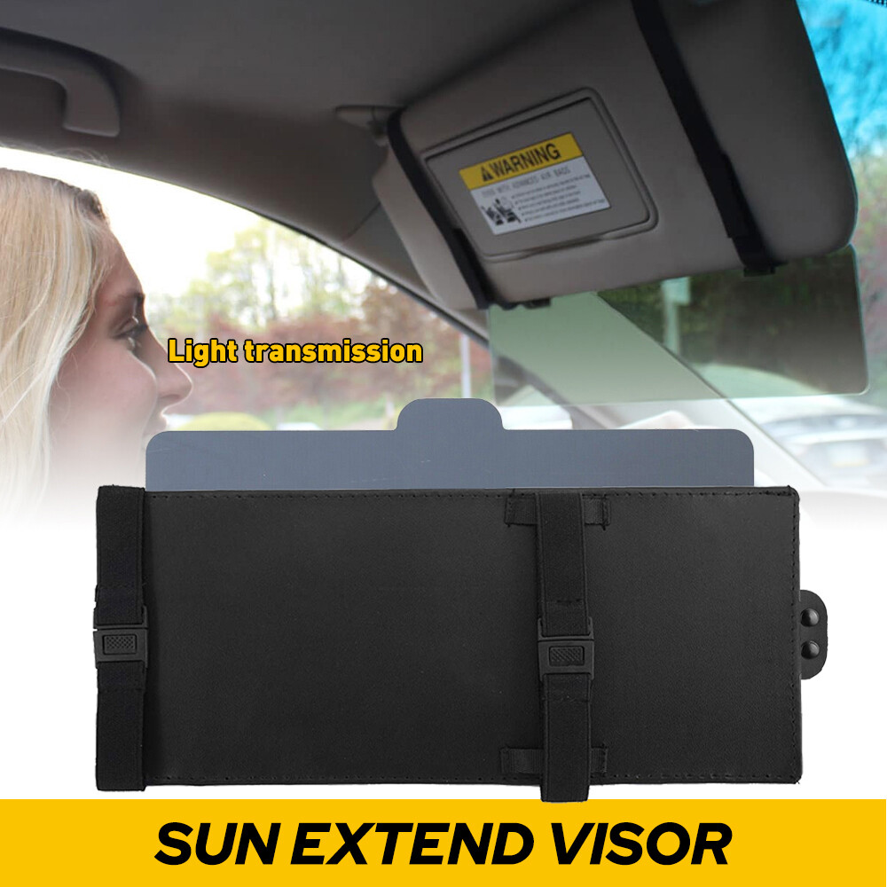 2set Visor Extender Sun Blocker Universal Anti-Glare Sun Visor Extender For Car