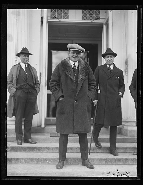 Photo:Washington DC White House Group Men 1921 1922 Overcoats Hats
